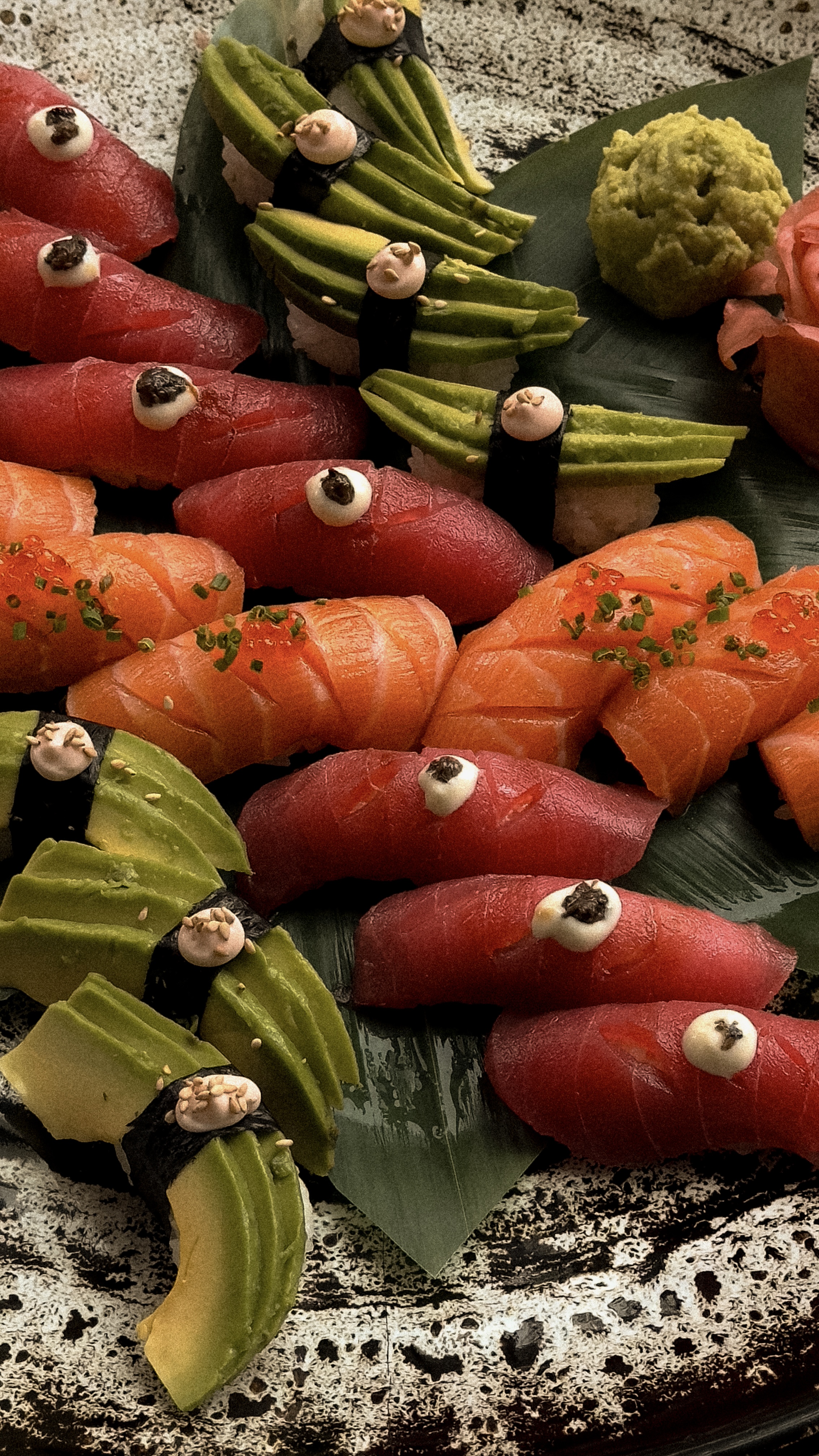 Sushi platter at Kitten restaurant