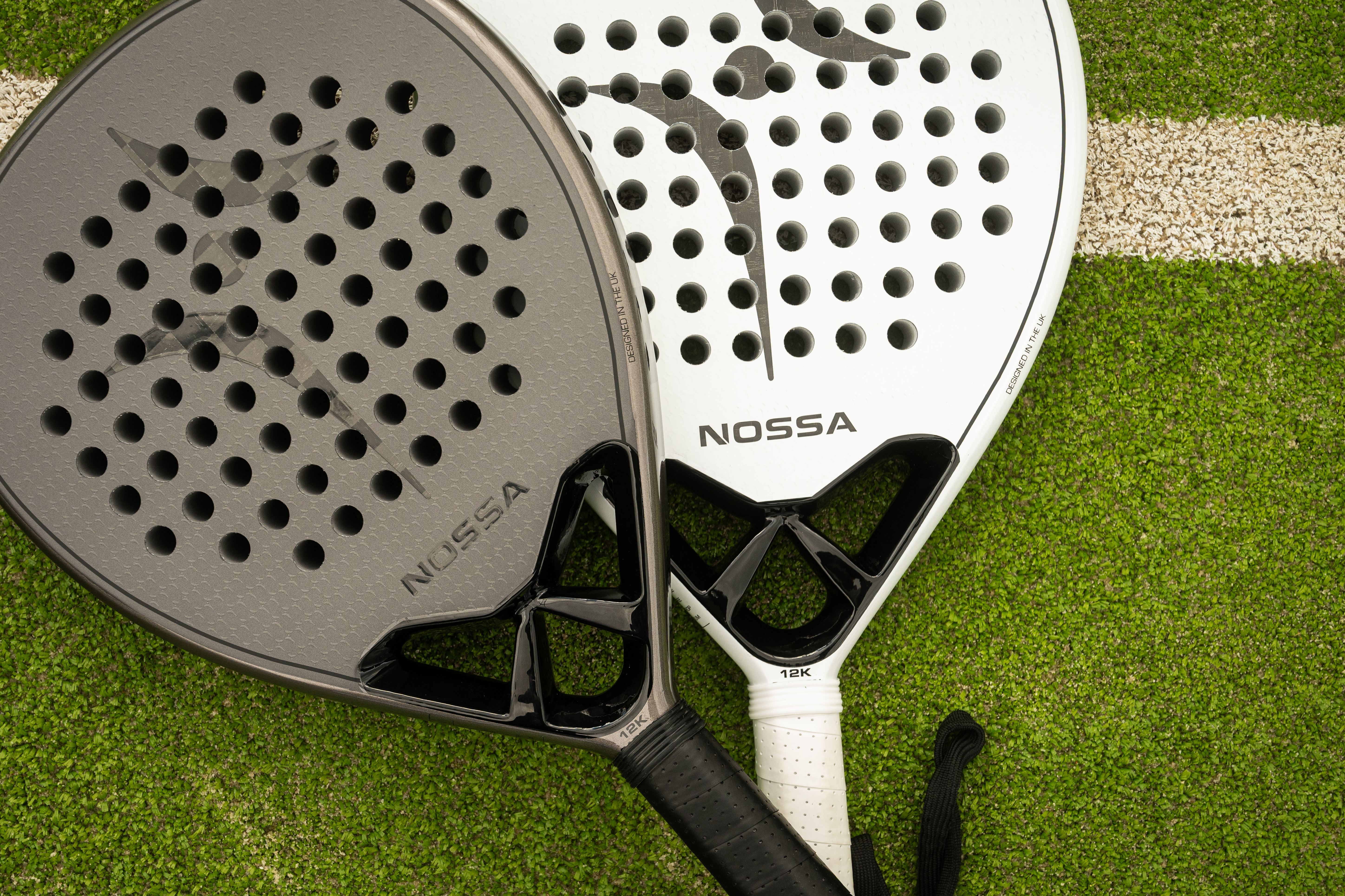 Nossa Padel rackets on court